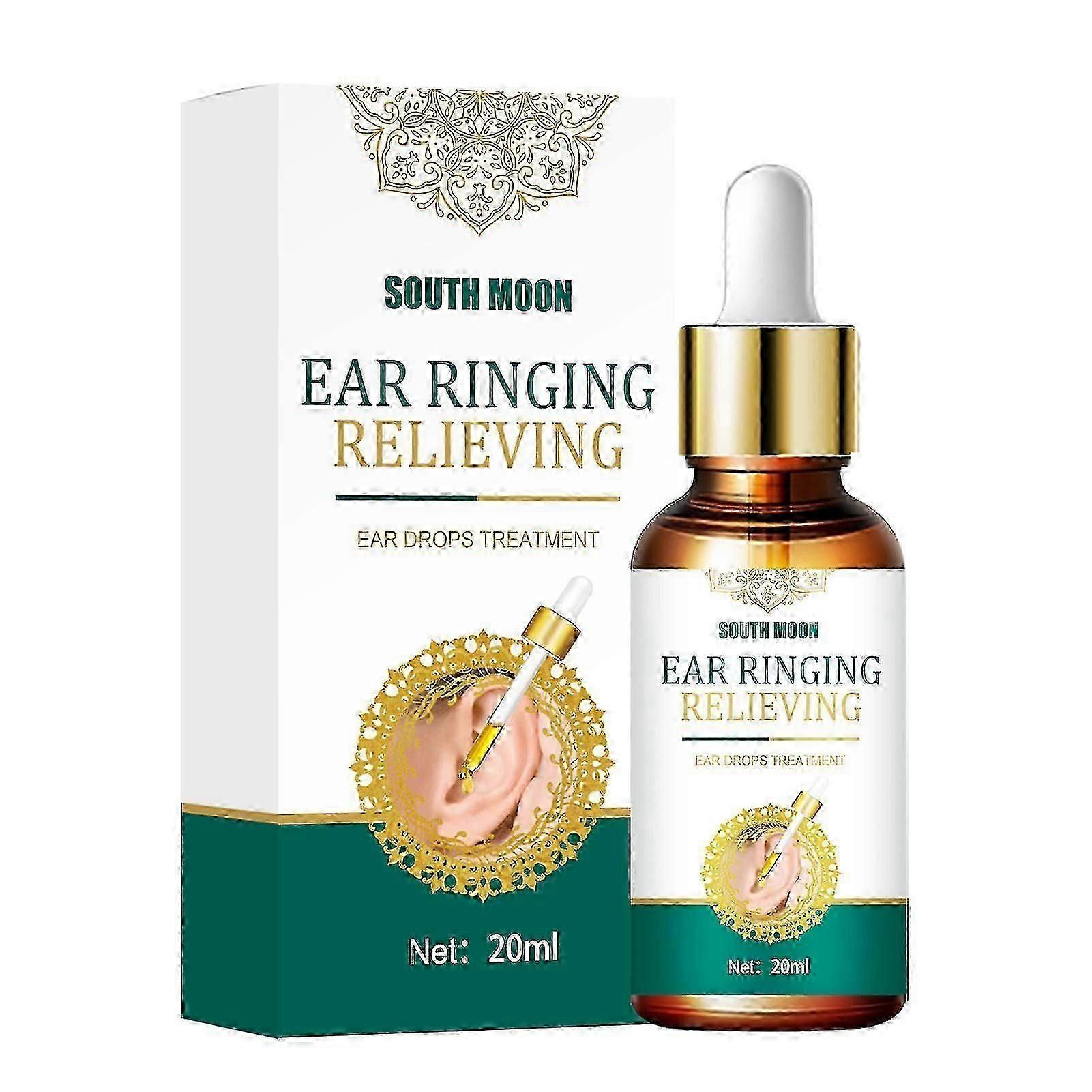SOUTH MOON 20ml Ear Ringing Relieving Ear Drops Tinnitus Deafness Ear Swelling Ear Discharge Otitis Media Ear Fluid