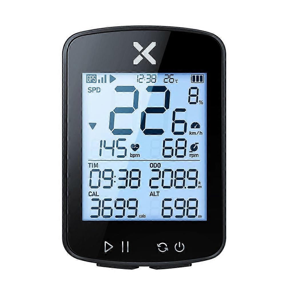 Bicycle Speed Meter Waterproof Cycle Route Navigation Mileometer Multi-functional Digital Bike Speedometer Full Screen Mobilephone APP Control Cycle S