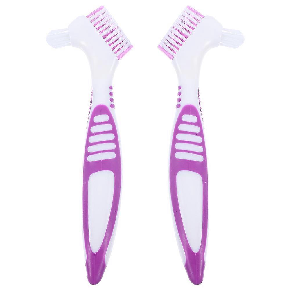 Tortoise Shell Mud Removal Tool With Angled Handle For Pet Owners Purple 16x5cm 2Pcs