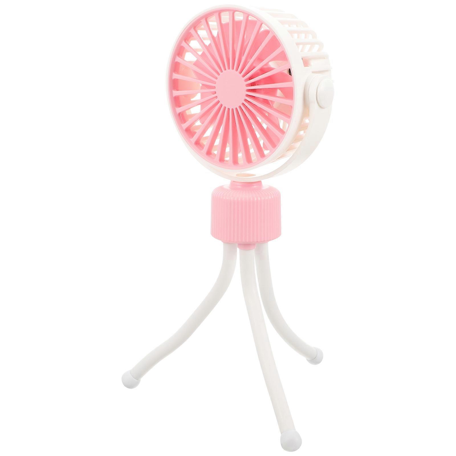 USB Charging Portable Multi Function Fan, Handheld Cooling Fan for Home, Office, Travel, Lightweight with Night Light for Pushchair and Outdoor Use