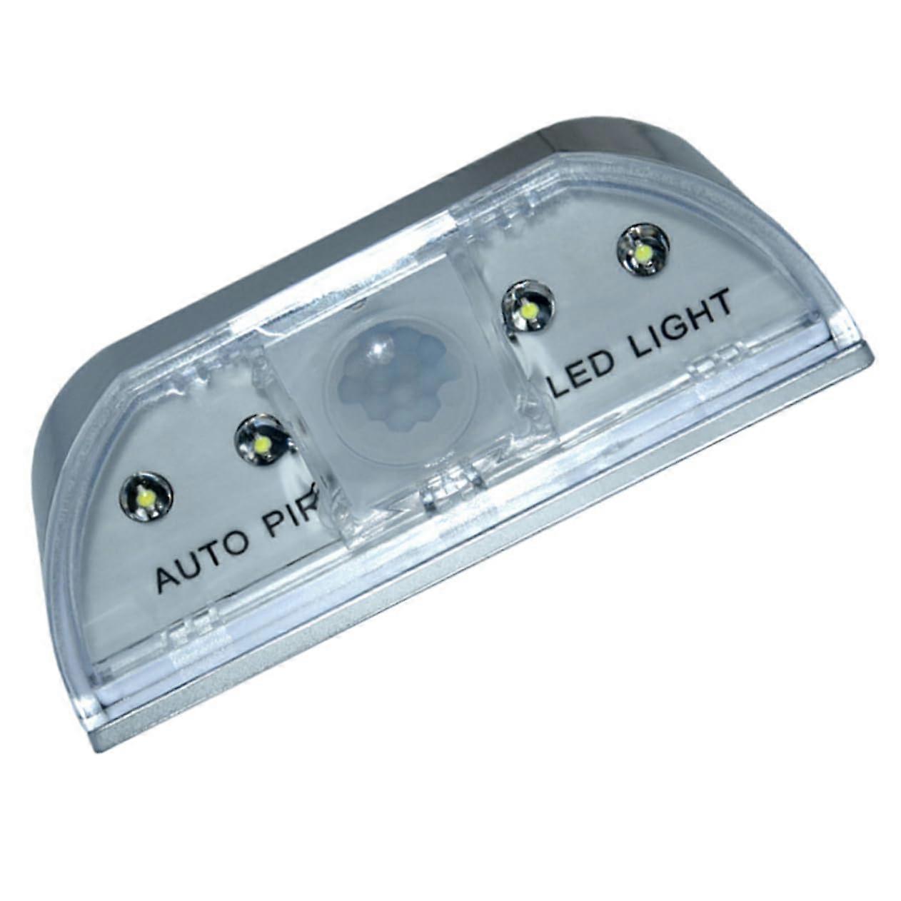 Intelligent Door Lock Lamp with Infrared PIR Sensor Key Opening Light Wireless Night Lamp Without Battery for Hallway Stairs and Entrance Area