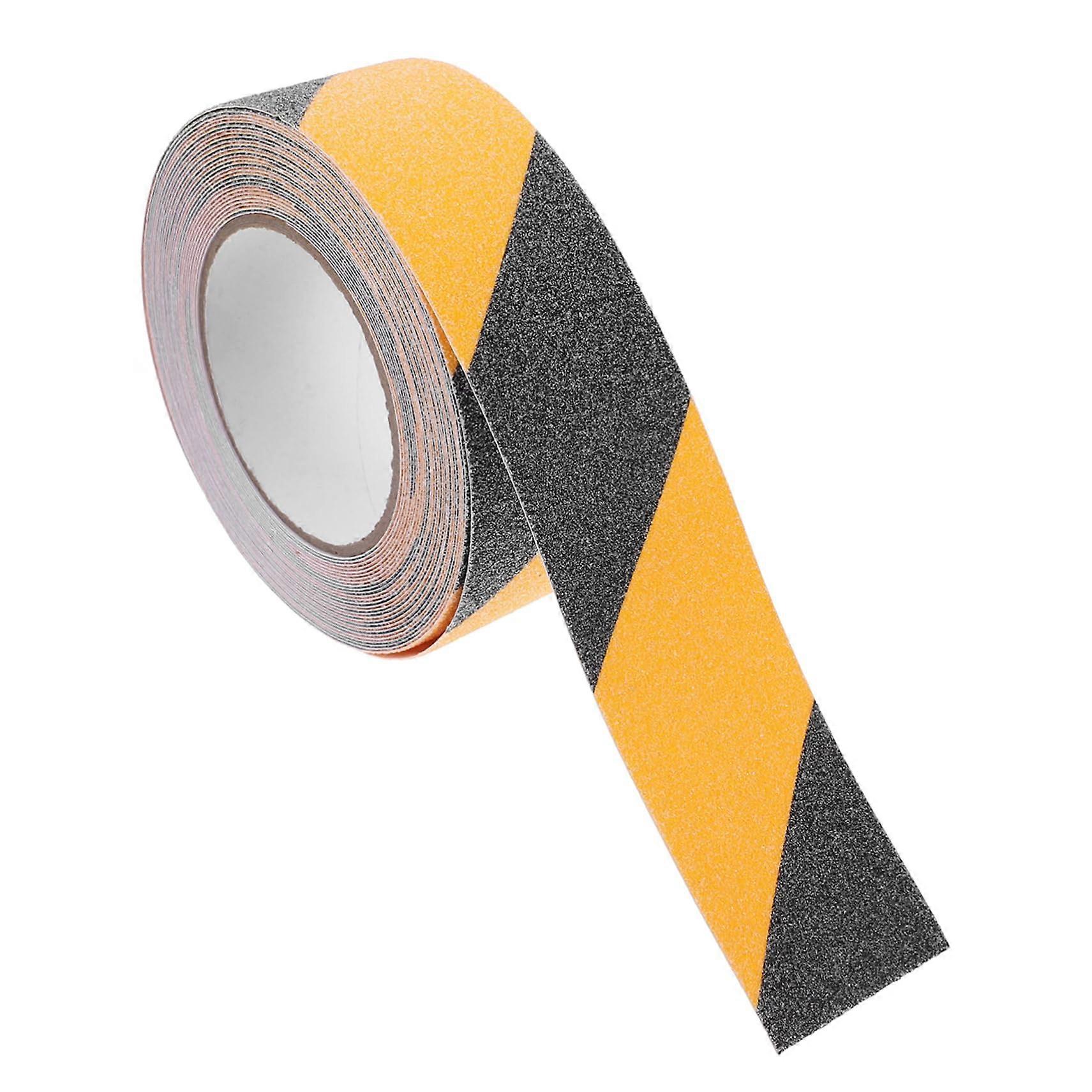 Non-Slip Safety Tape Roll for Stairs - Anti-Slip Warning Adhesive for Slippery Surfaces and Home Decoration, Black, 1 Inch x 30 Feet