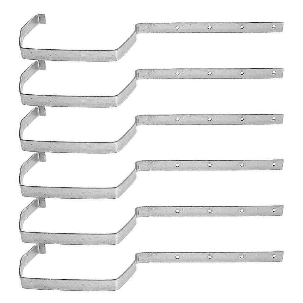 6pcs Durable Weatherproof Support Racks for Roof Gutter Holders – Efficient Water Flow & Drainage for Home and Industrial Use