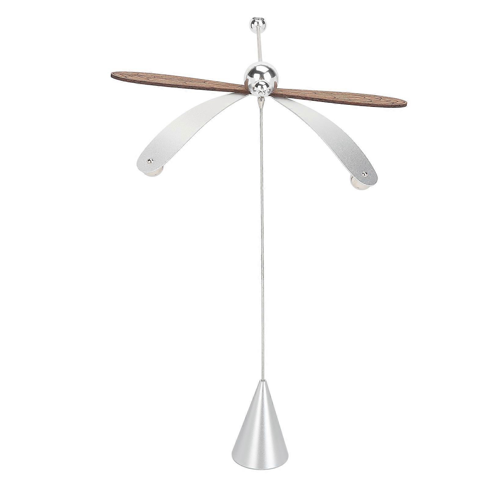 Essential Oil Diffuser Dragonfly Shape 360 Degree Rotating Aromatherapy Diffuser Relaxation Toy for Bedroom Office Mist Silver