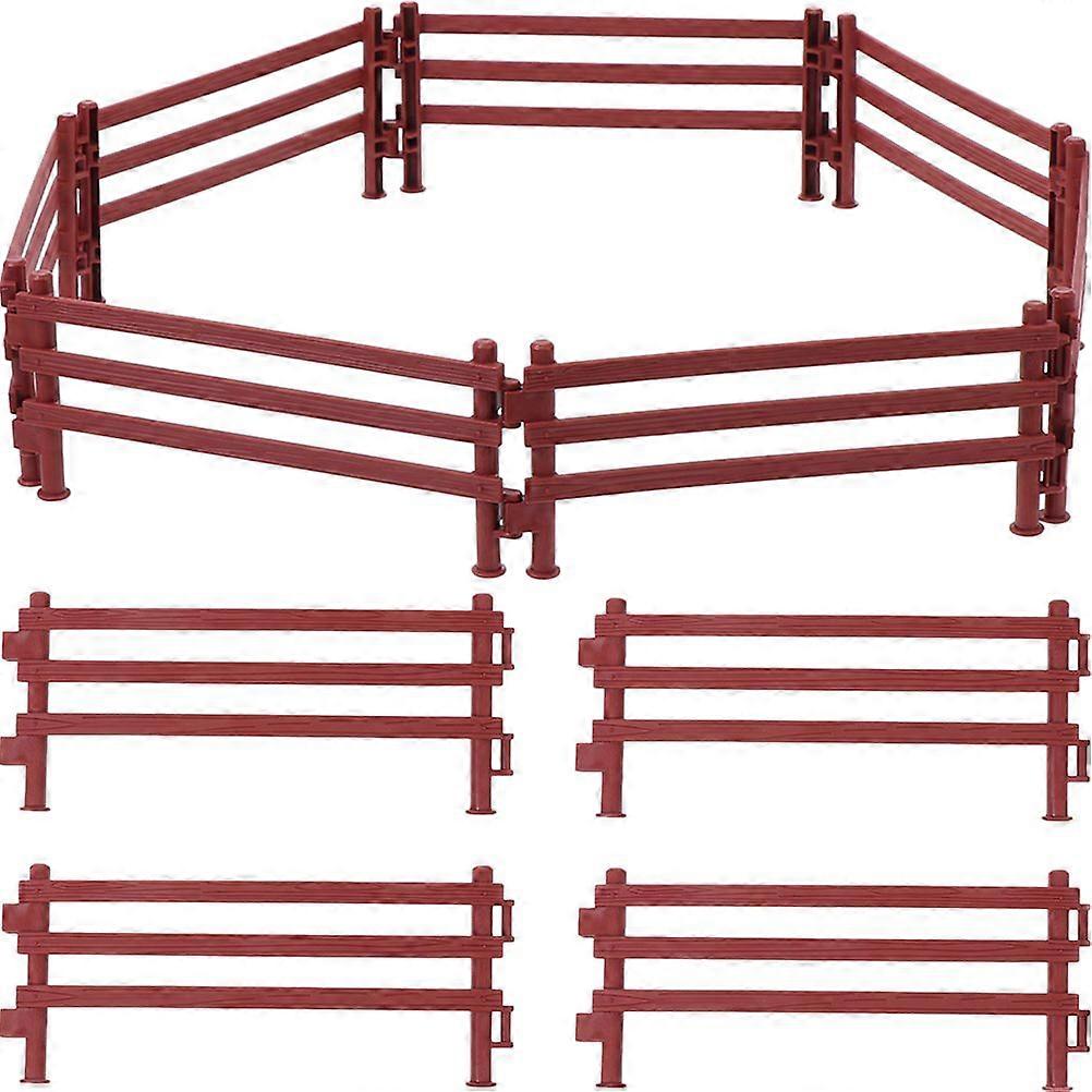 40ks mini plastové ploty mini záhradné plotové ozdoby DIY simulované dekorácie na plot