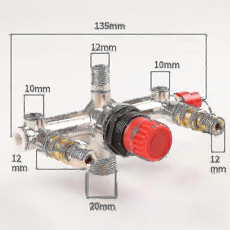 90-120psi ضاغط الهواء منظم مشعب مقاييس الضغط دائم التبديل التحكم