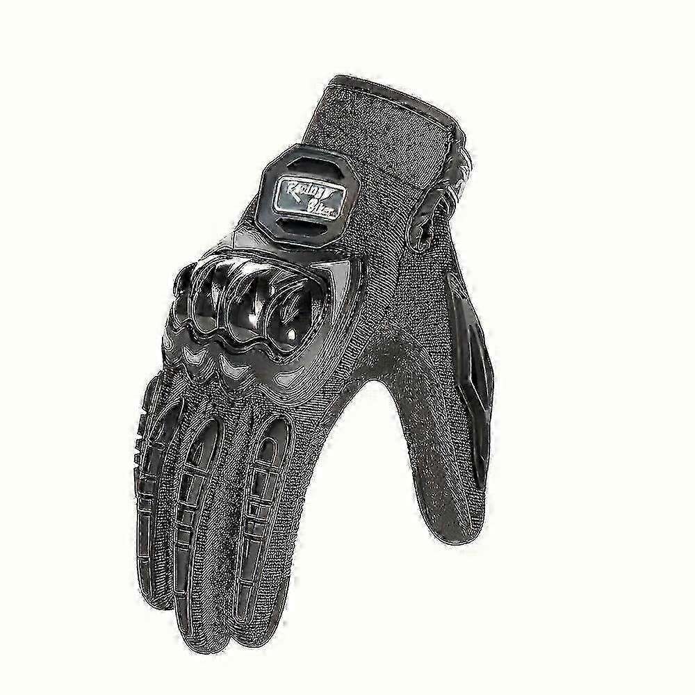 Summer Breathable Motorcycle Gloves for Men - Protective Gear with Anti-fall Non-slip Touch Screen