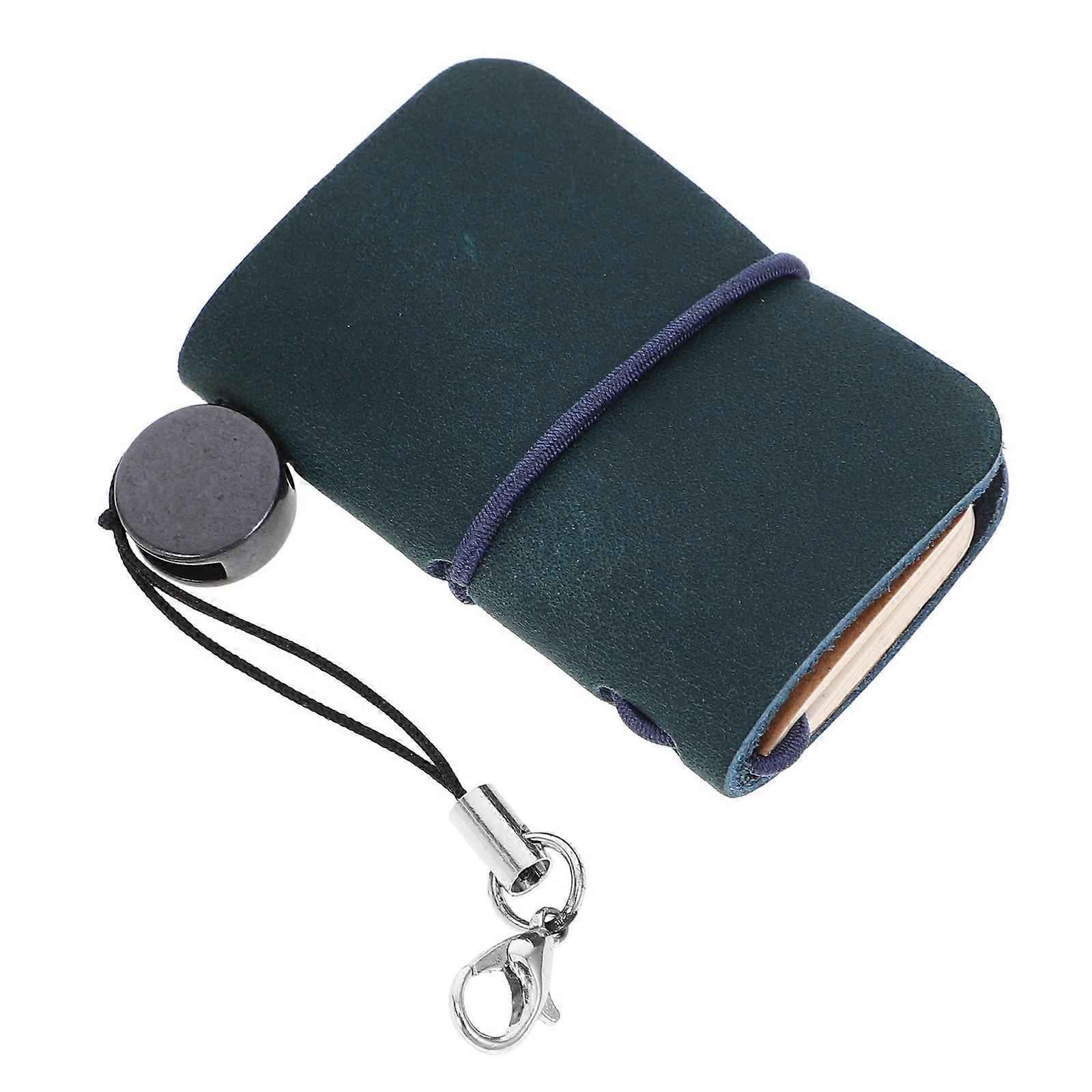 Mini Notepad for School Use Dark Green Portable and Convenient Size 5 8 x 8 3 Inches