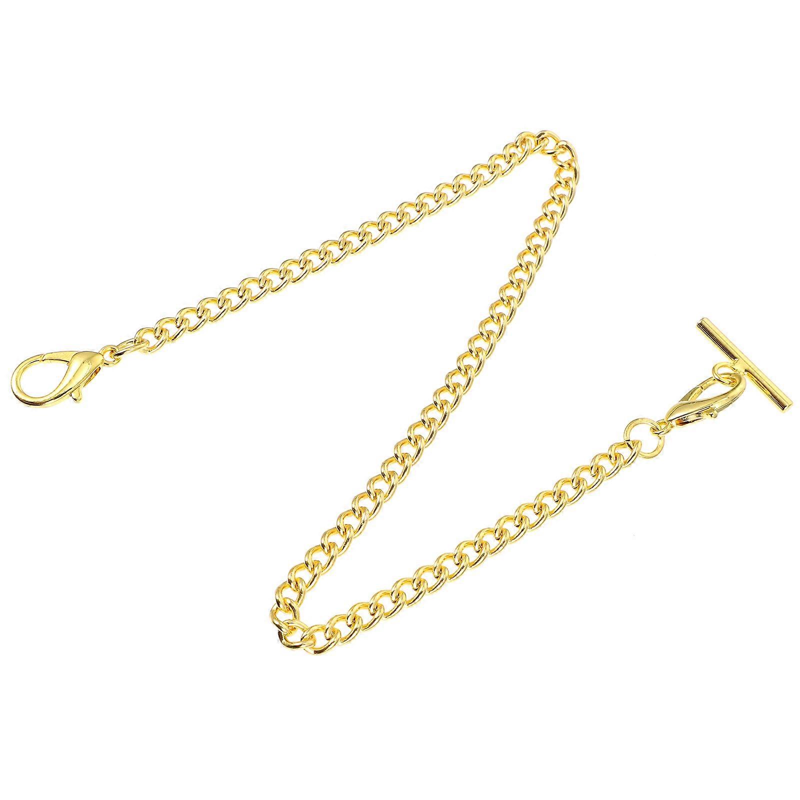 It sounds like you're describing a **vintage style clasp pocket watch chain** with specific features. Here's a refined product description that could