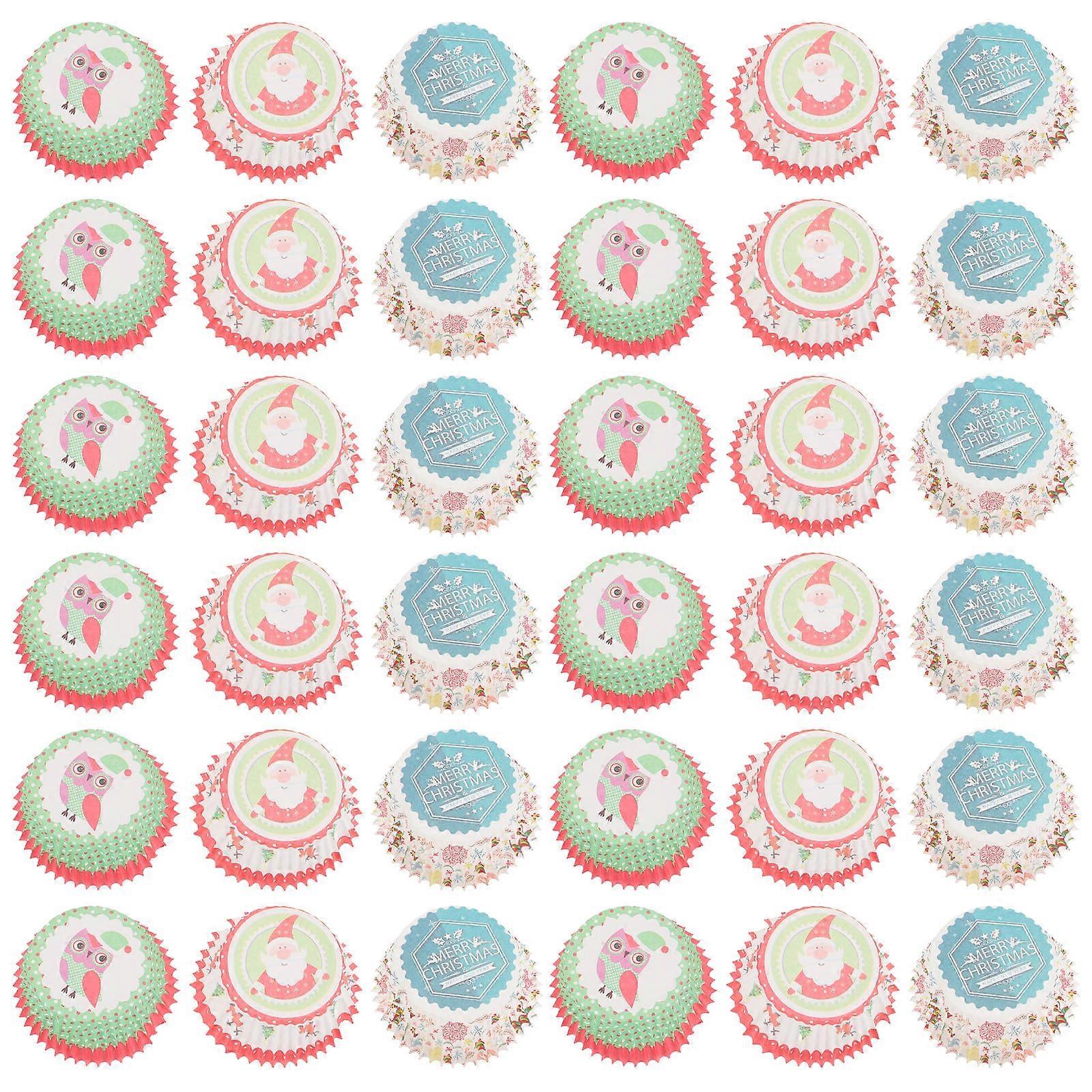 Cupcake Liners Cake Liners Muffin Paper Cases High Temperature Resistant Christmas Parties 600Pack