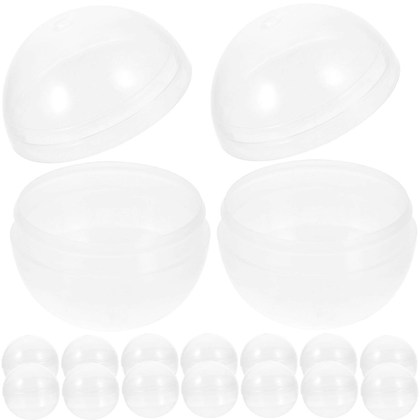 50pcs Clear Plastic Fillable Balls for Claw Machines, DIY Crafts, Party Favors, Candy Storage & Display – Multi Purpose Transparent Round Balls