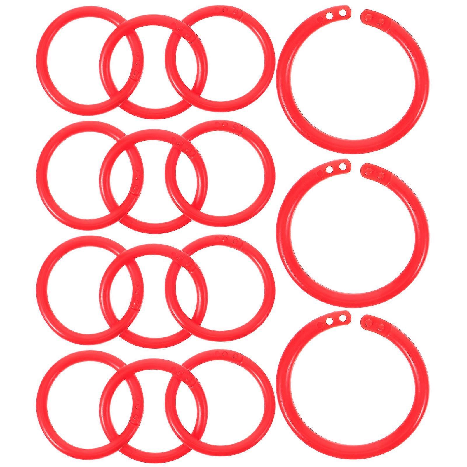 Book Binder Ring Scrapbook Binding Practical Diy Enthusiasts .3×1.3×0.2in 100Pcs
