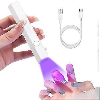UV Light for Nails, Handheld Flash Cure Nail Lamp, Cordless Mini Nail Lamp for Fast Curing Gel Polish, Lightweight