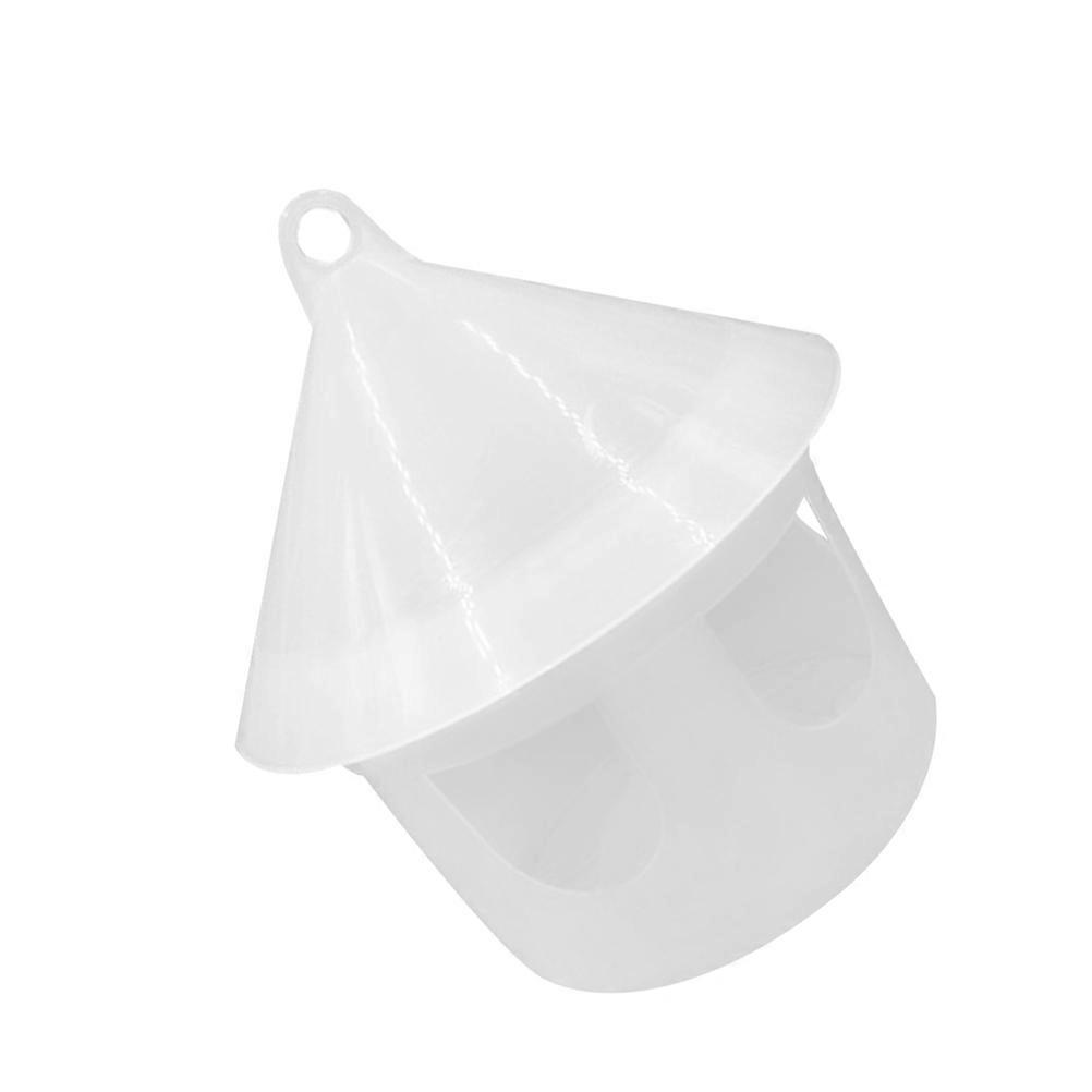 White Plastic Bird Feeder with Removable Design for Feeding Use 2Pcs Large Size