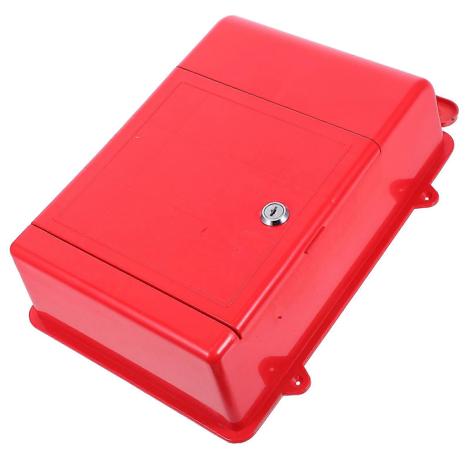 Secure Takeaway Box Lockable Post Box With Keys Plastic Material Rectangular Shape 1Pcs