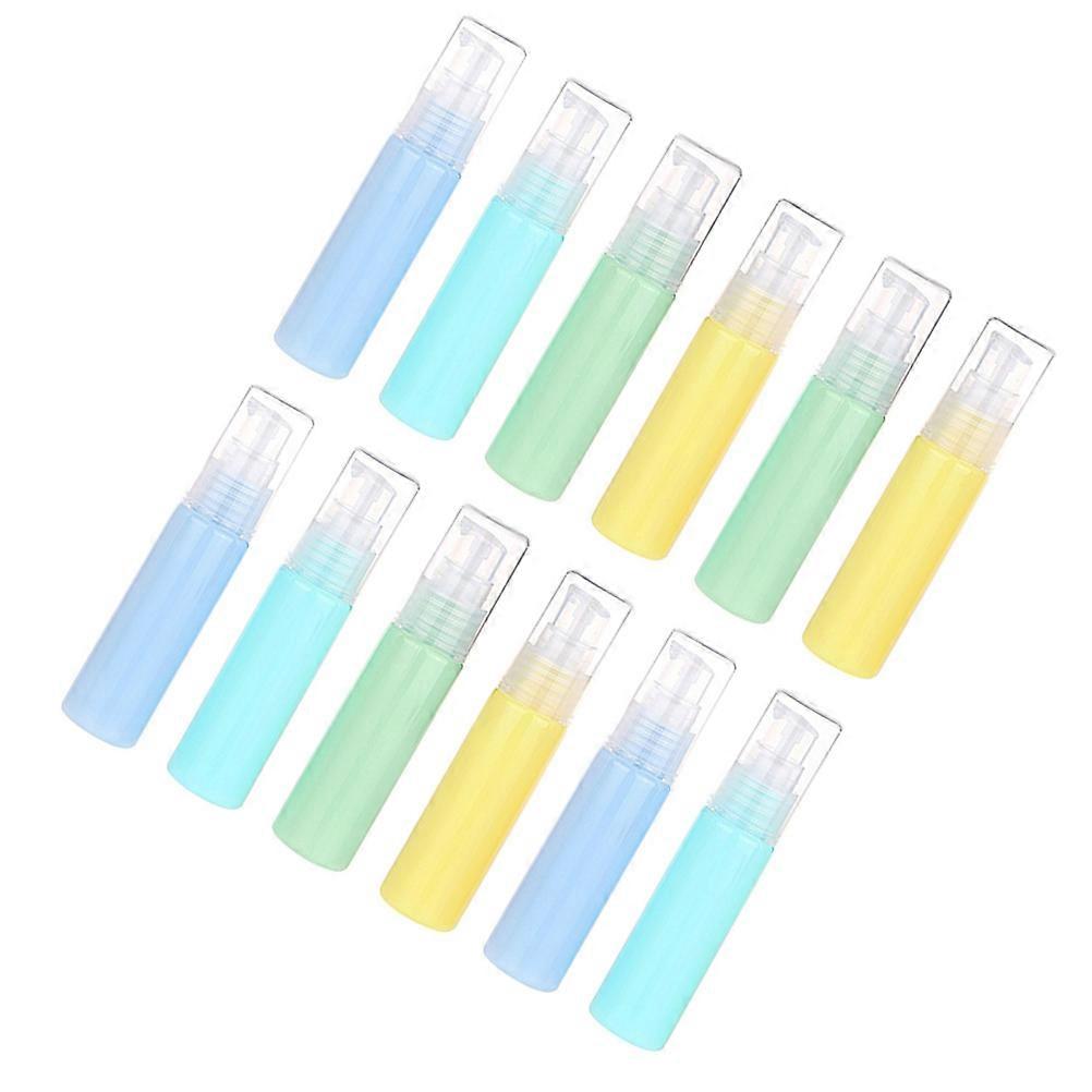 Portable Travel Bottles Lotion Bottle Travel Use Small Sample Square Shape PP Material 12Pcs