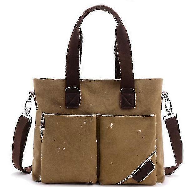 Enkla väskor för män, tygväskor, bärbara portföljer, axelväskor, messengerväskor, datorväskor