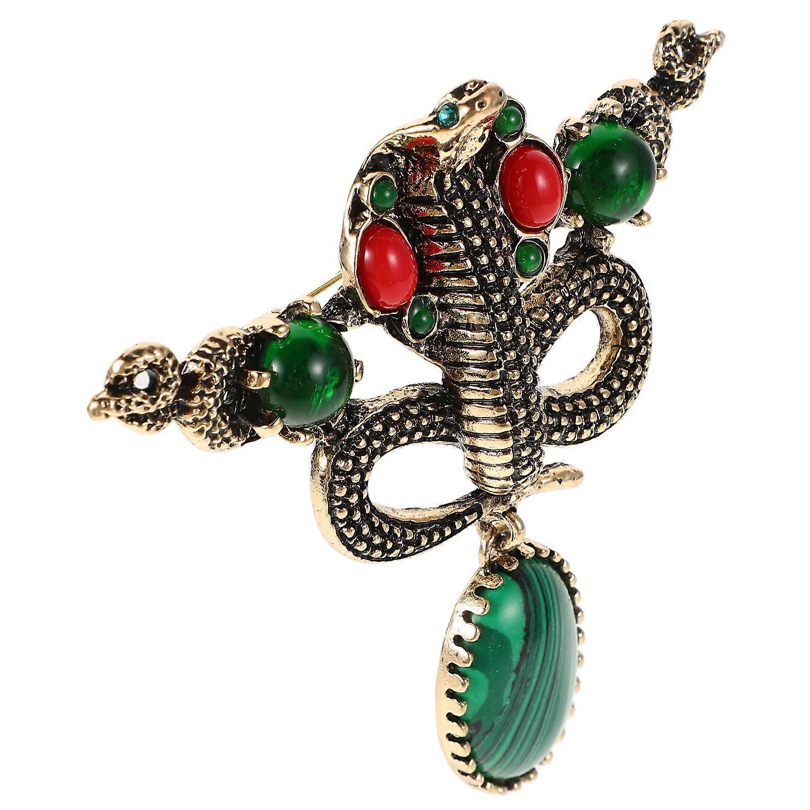 Vintage Snake Brooch Accessory Minimalist Design For Men And Women Wedding Attire 1Pack