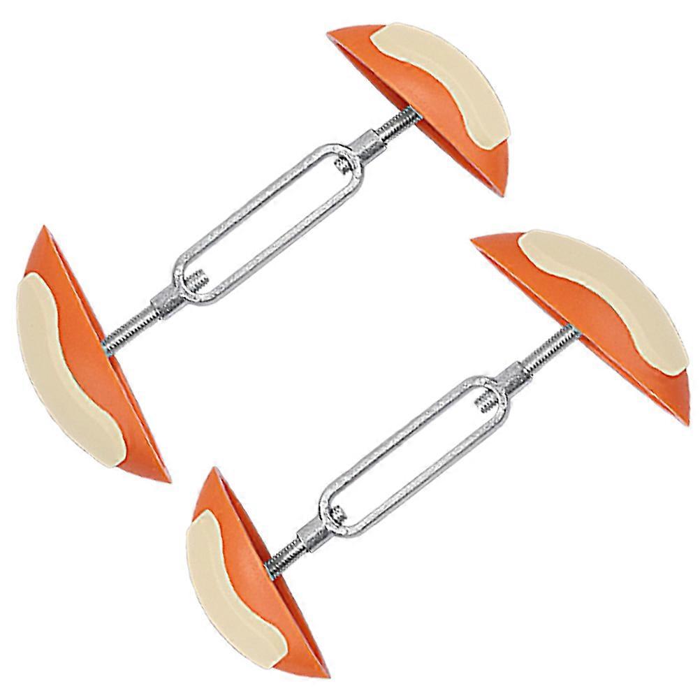 Orange Adjustable Shoe Stretcher for High Heel Shoes Use Made of ABS TPR Iron Zinc Alloy Durable and Portable 1 Pair