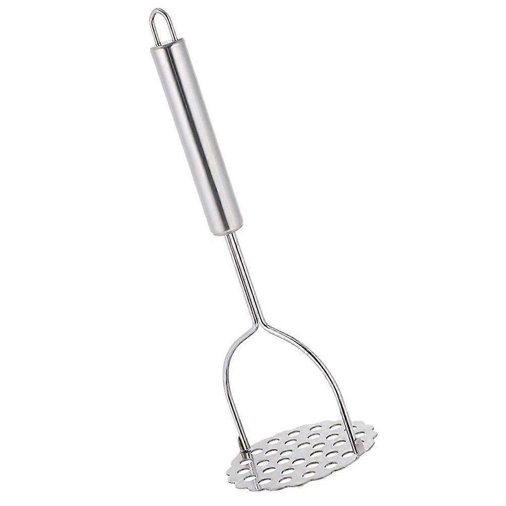 Stainless Steel Potato Masher for Home Kitchen Use Silver Color Easy Grip Long Handle 7.87 Inches