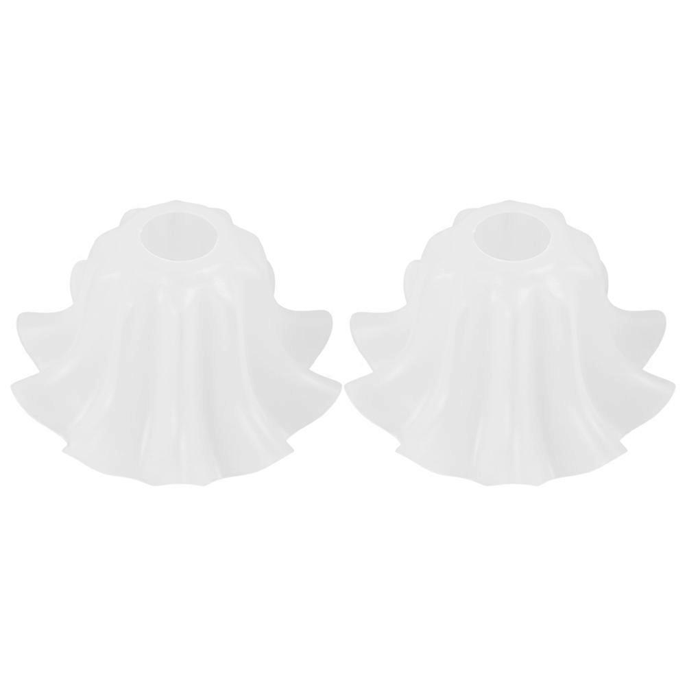 White Acrylic Lily Flower Lamp Shade for Table Lamps and Wall Sconces Durable and Easy to Install 6.3 inches