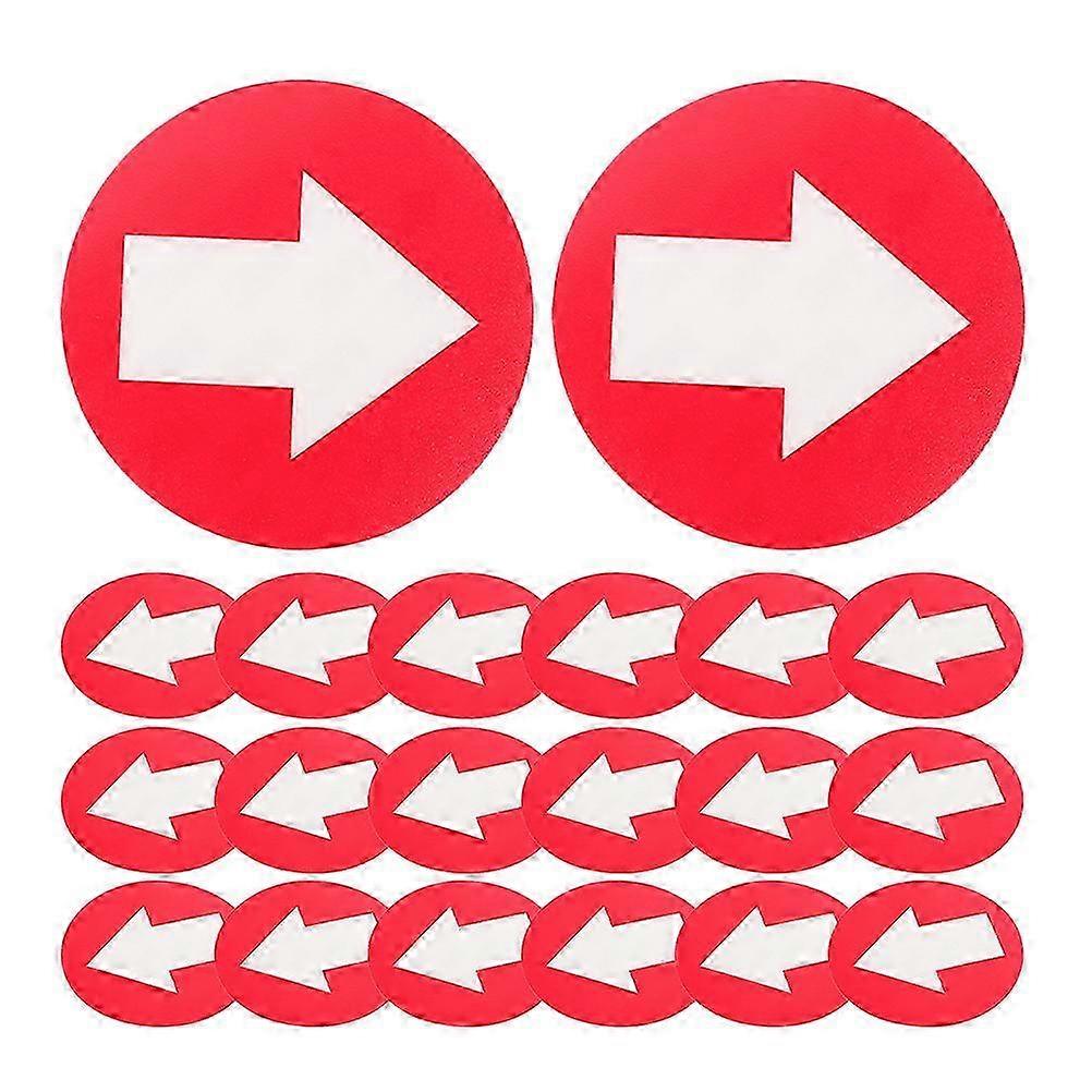 20Pcs Arrow Direction Sign Arrow Direction Marker Adhesive Arrow Sign Reflective Marker SZRH A-H