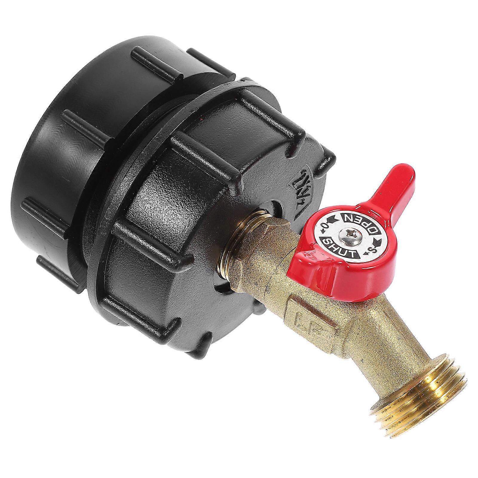 IBC Tote Adapter with Copper Faucet for Bucket Use Ensuring Tight Connection and Leak Reduction 1/2 Inch