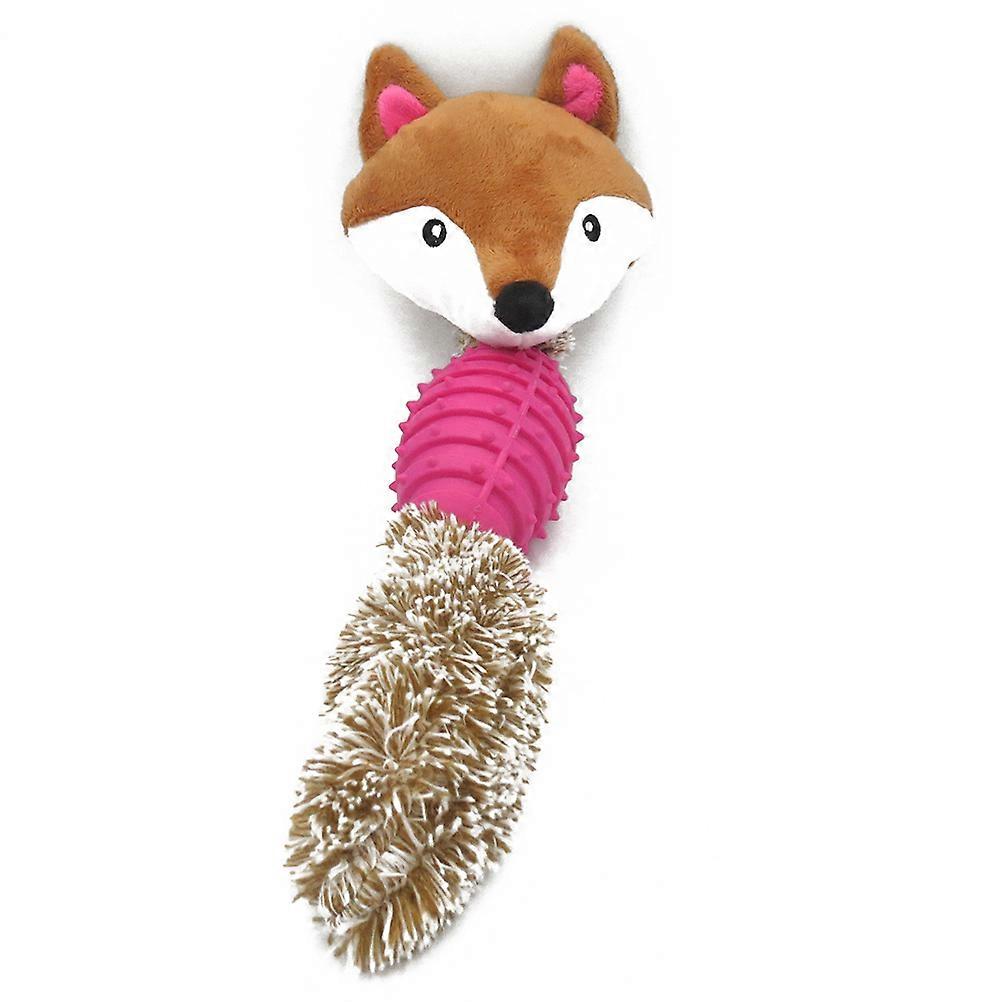 Squeaky Dog Toy for Reducing Loneliness Avoiding with Small and Medium Dogs Rose Red 1Pcs
