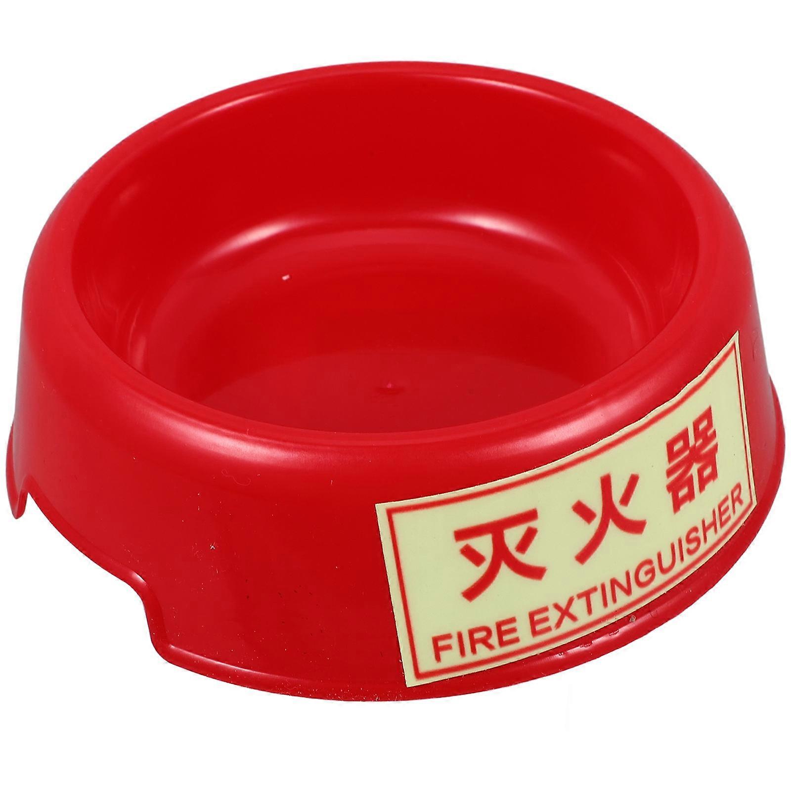 Red Plastic Fire Extinguisher Base for Home Use Durable and Stable Extinguisher Holder 10.5 x 10.5 x 4.5 Inches