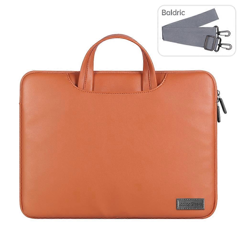 Bolsa interna para laptop PU à prova d'água, tamanho: 13/14 polegadas