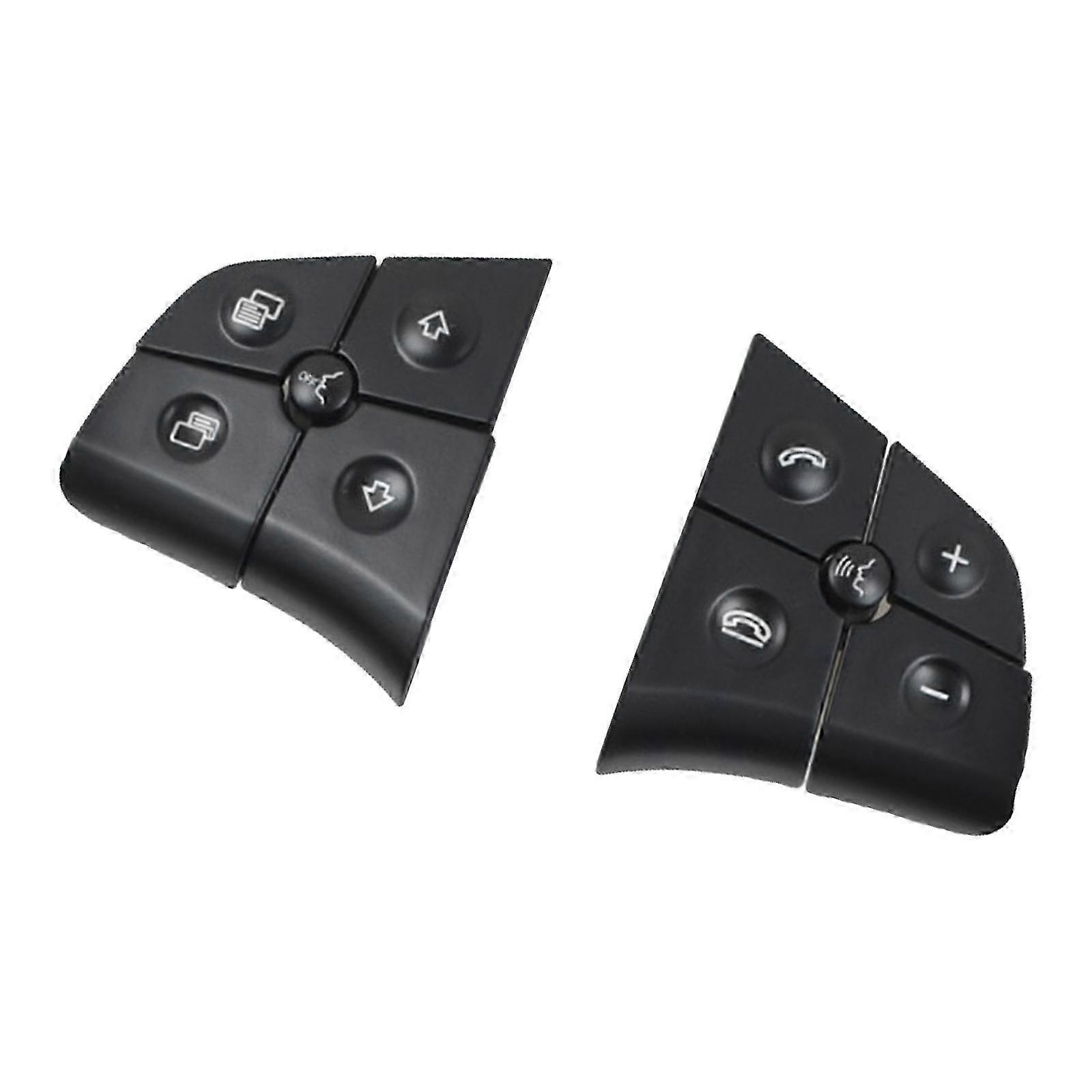 Steering wheel control buttons for keyed auto accessory parts