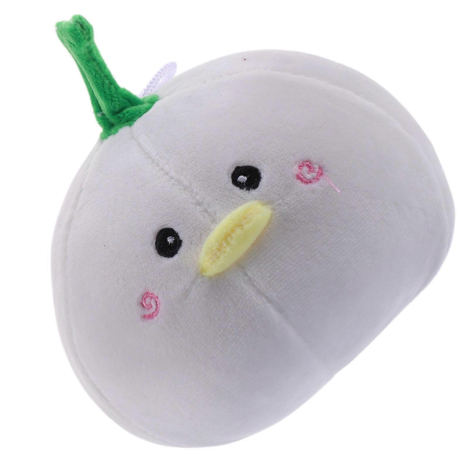 Funny Stuffed Garlic Plaything For Kids In 14.5X13X12CM Size Ideal For Bedroom And Sofa Use 1Pcs