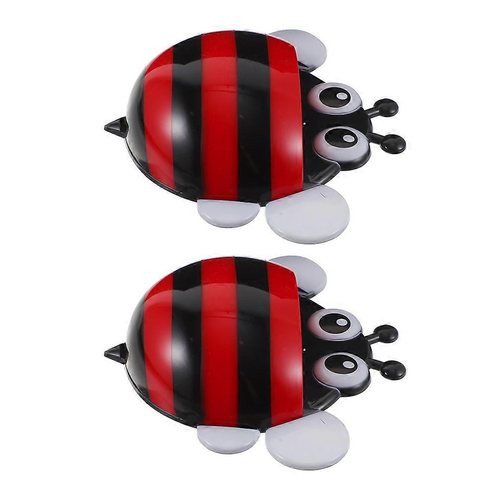 White Board Accessories Fun Bee-Shaped Marker Holder For Office Home Classroom 6.7X6.1X1.9In Red 2Pcs
