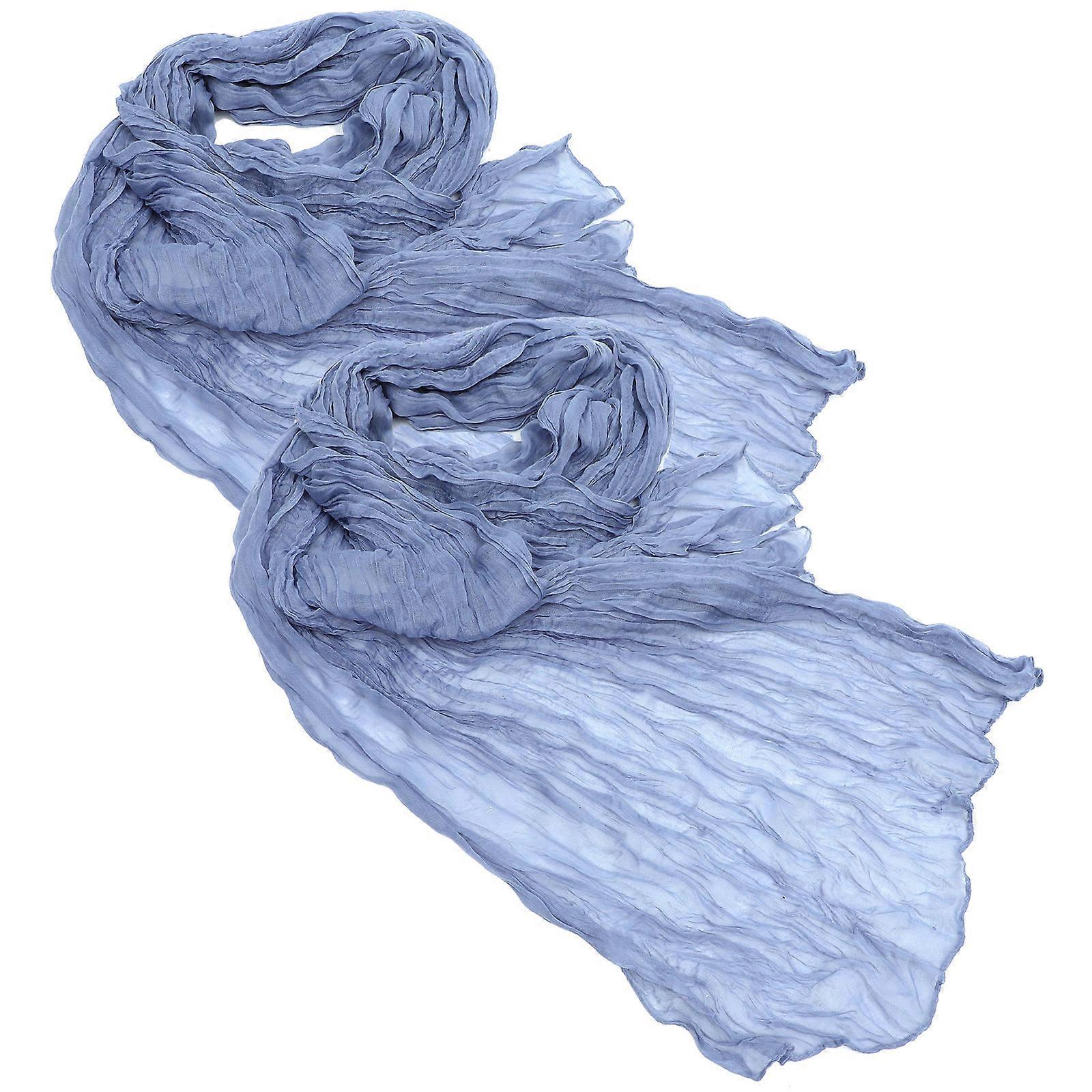 Wedding Table Runner Blue Gauze Cloth for 2Pcs Rustic Party Decor