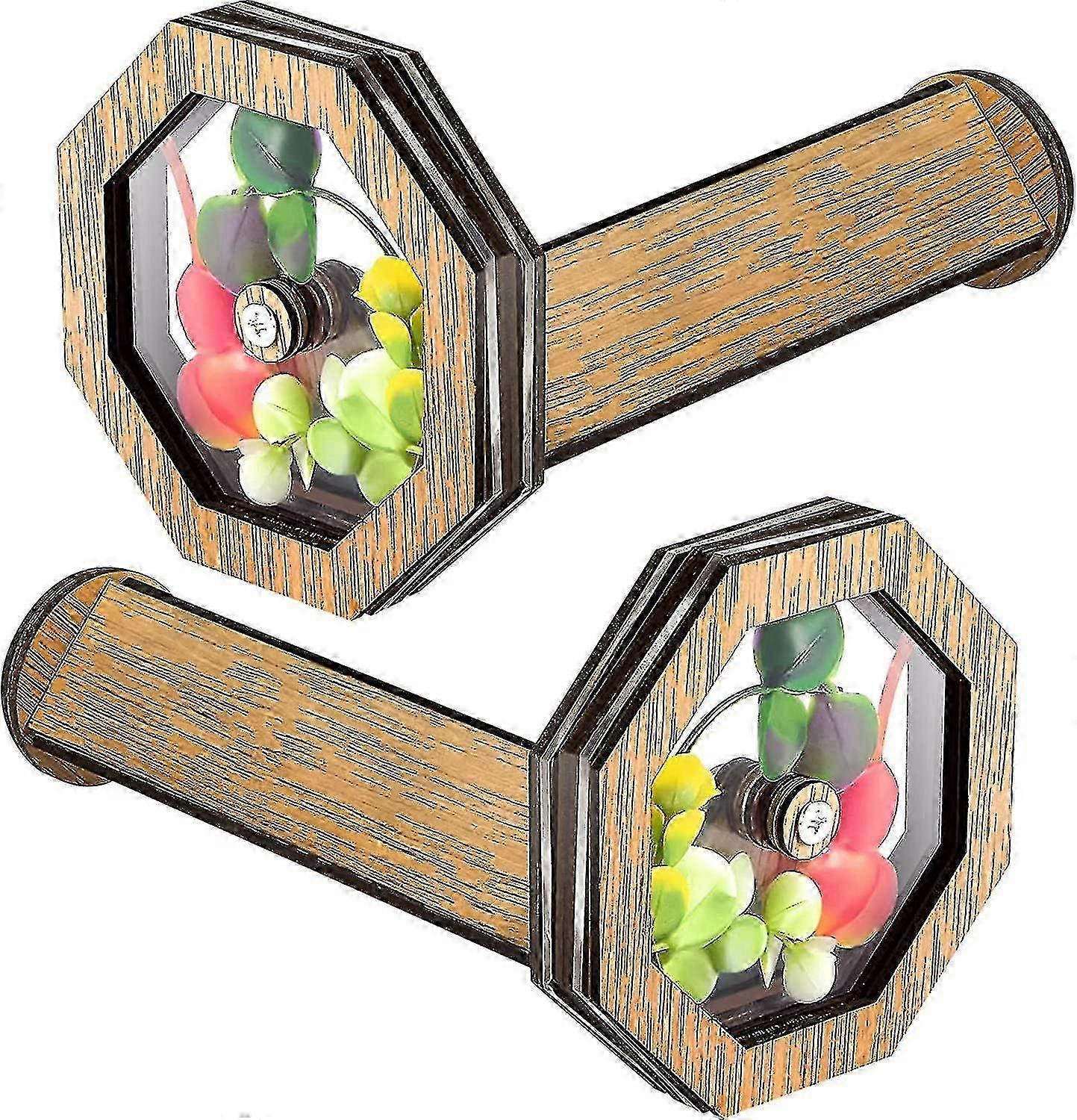 Diy Kaleidoscope 2 Pcs Make Your Own Kaleidoscope Kit Wooden Kaleidoscope Educational Kaleidoscope Toy For Science Nature Party Favor Creative Sensory
