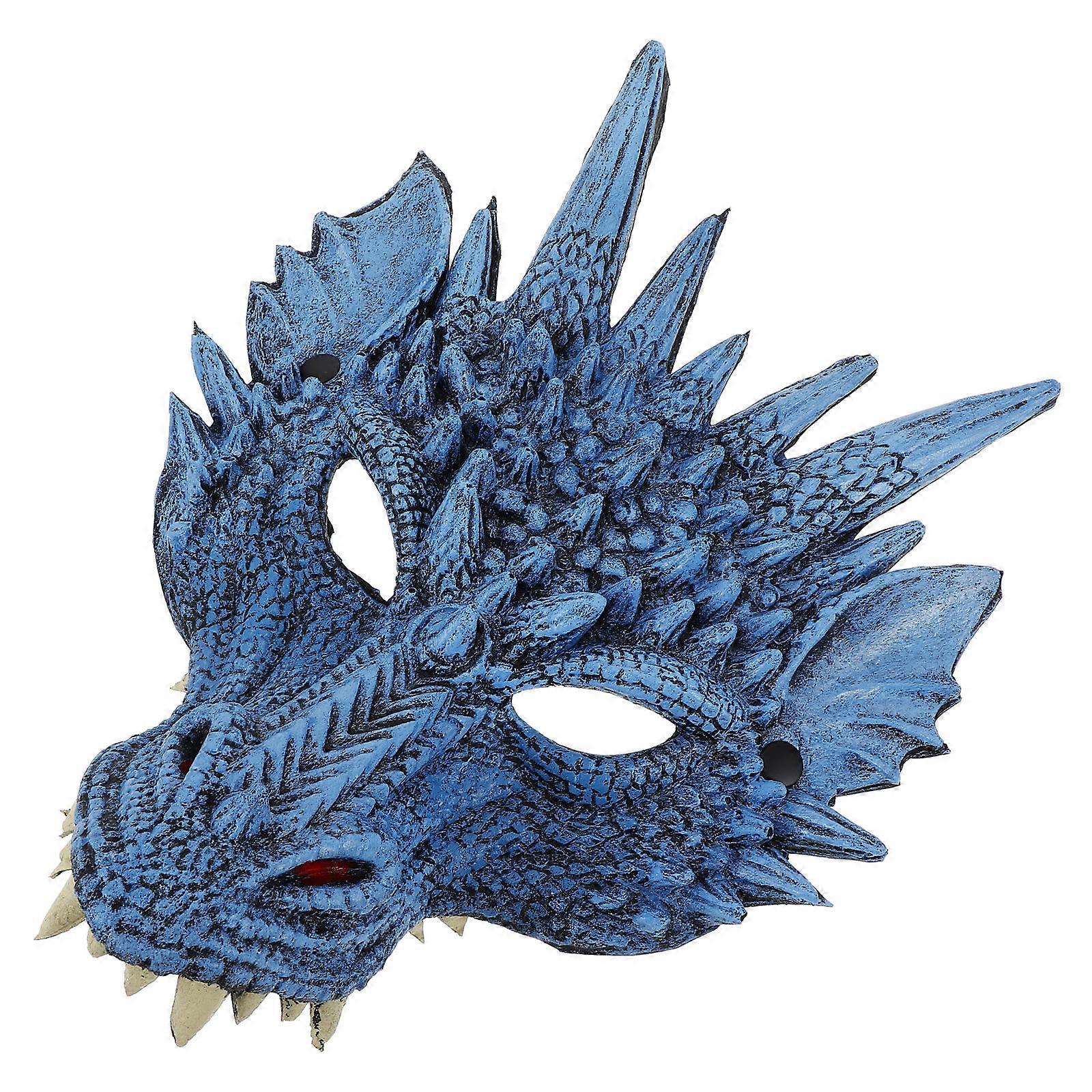 Halloween Cosplay Dragon Shape Mask Accessory Great For Masquerade Performance 1Set
