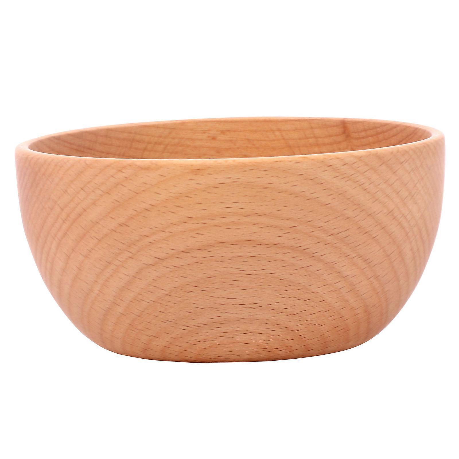 Wooden Bowls for Storage Light Brown Synthetic Material Safe and Practical 12x5.7CM