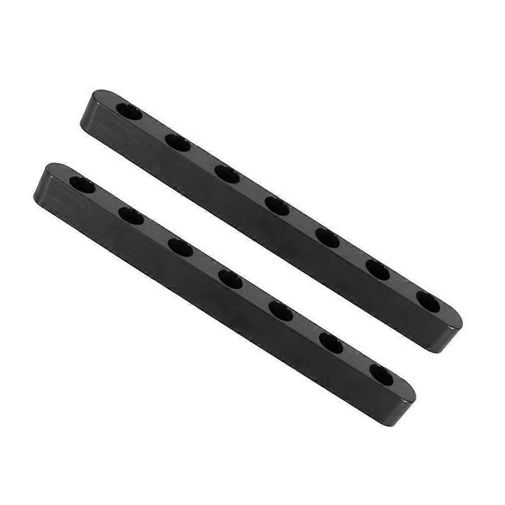 Black Plastic Candle Holders Set for Decor and Elegant Design 7-hole Base