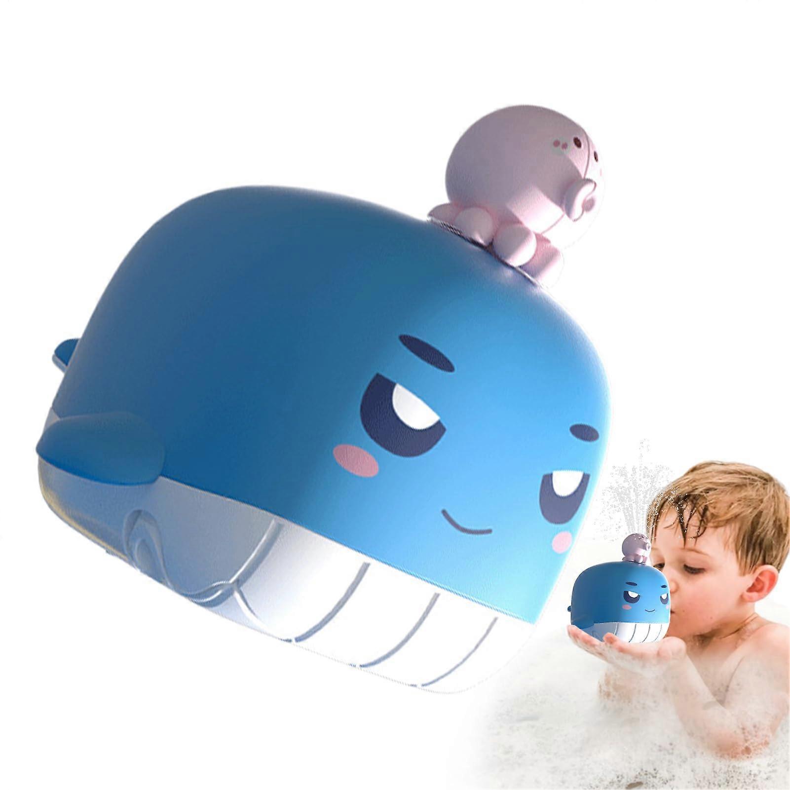 Electric Bath Sprinkler for Toddlers | Outdoor Toy in Dark Blue | Bathtub Accessory for Family and Friends