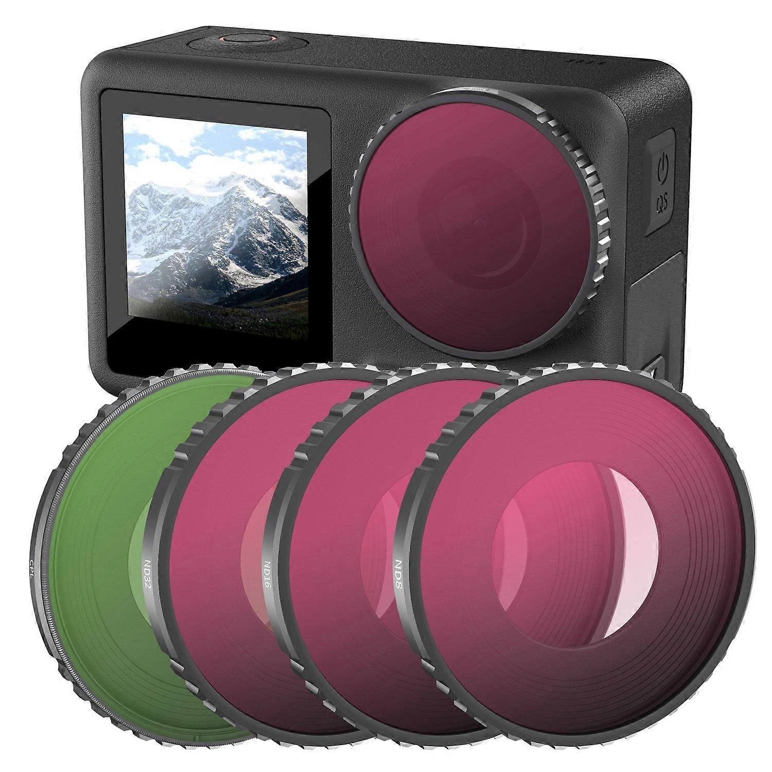 4 in 1 ND8/16/32/CPL Lens Filter For DJI Action 4