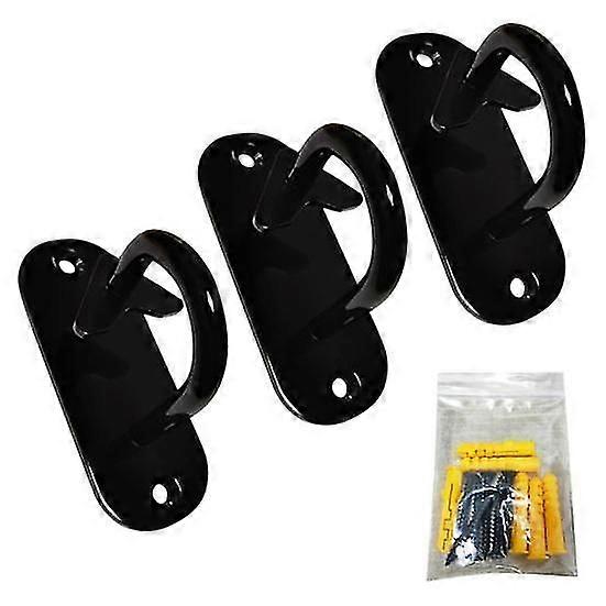 3Pcs Wall Mount Workout Hooks Strong Pulling Force Hooks Strength Training Physical Therapy Exercise Band Hook