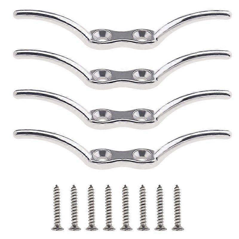4pcs Stainless Steel Blind Cord Hooks For Wall Easy Installation Rope Cleat For Window Blinds Curtains Blind Cord Cleat Hooks For Wall