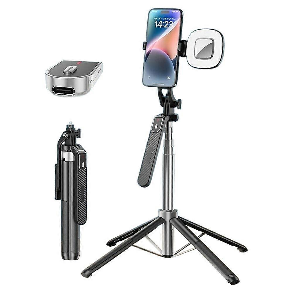 P180mini Portable Phone Selfie Stick Bluetooth-Compatible Remote Control Extendable Stand with 1