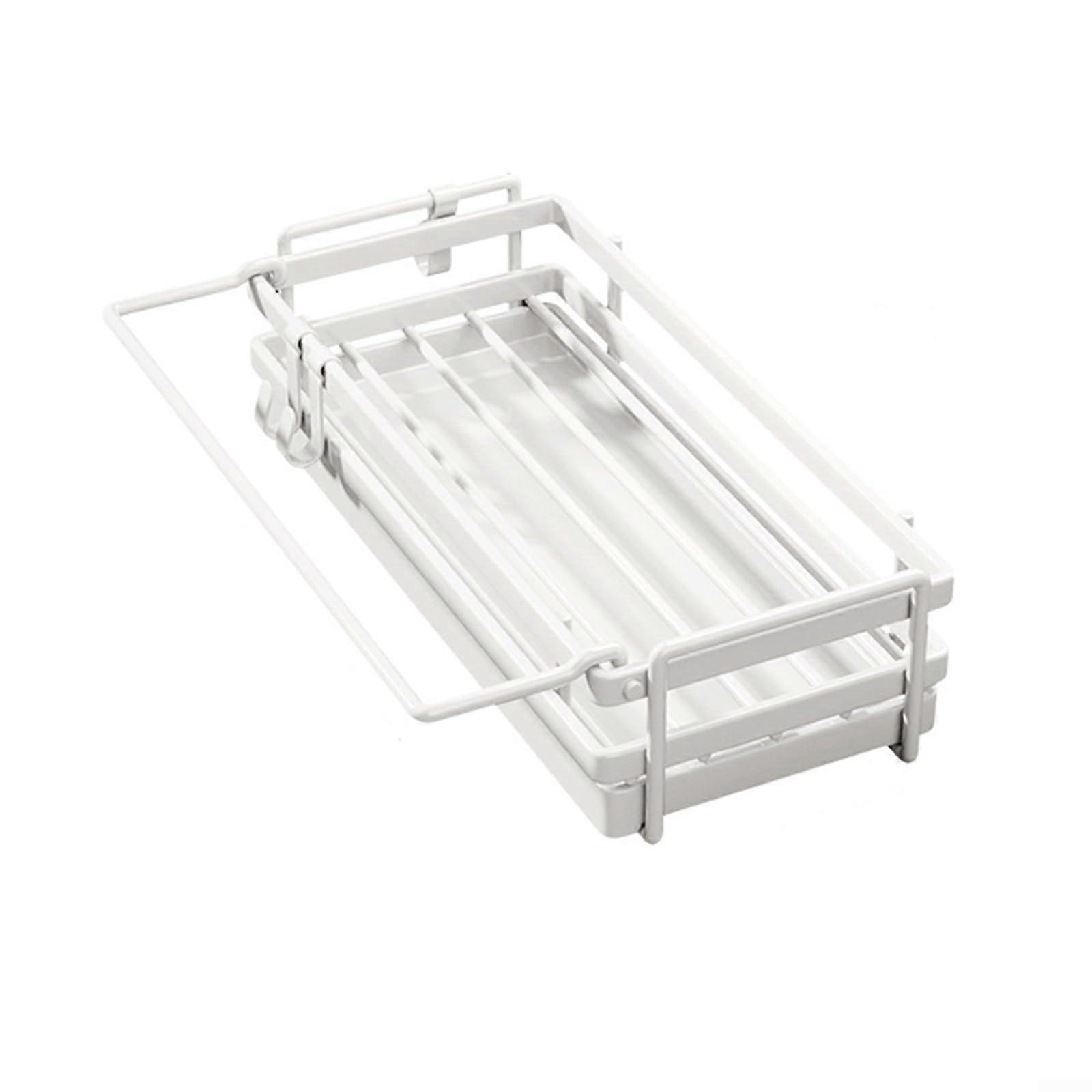 Rustresistant sponge storage solution, stylish wall shelf for kitchen and bathroom (white)