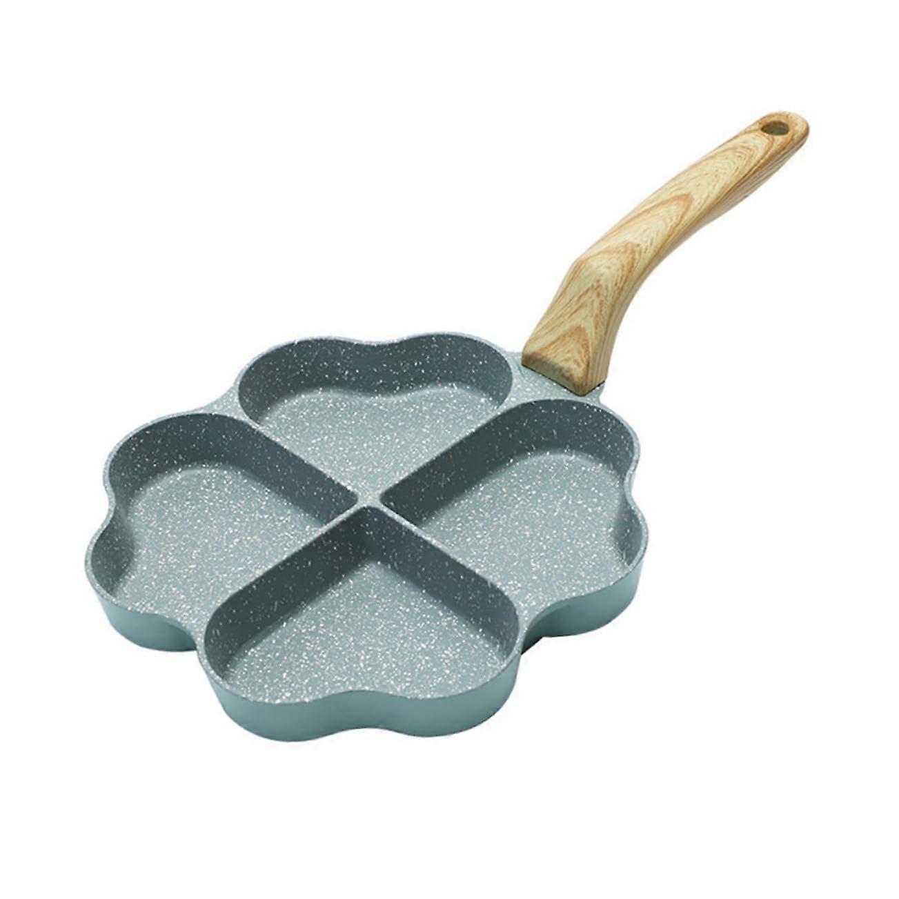 1Pc Nonstick Egg Frying Pan Heart Shaped Breakfast Cooking Pan Ergonomic Handle Easy to Clean Omelet Pan for Home and Restaurant Use