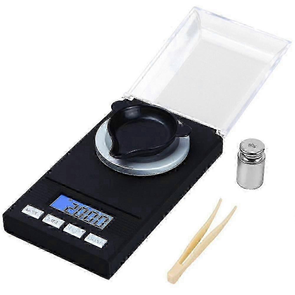 Precision Electronic Scale 50g/0.001g Digital Scale Pocket Scale With 50g Calibration Weight Lcd Di Edition 0816