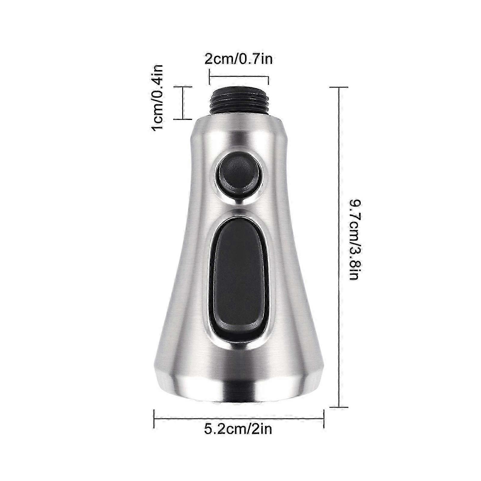 Pull Down Kitchen Faucet Head Replacement , 3 Function Kitchen Faucet Sprayer Head Pull Out Spray Head Q