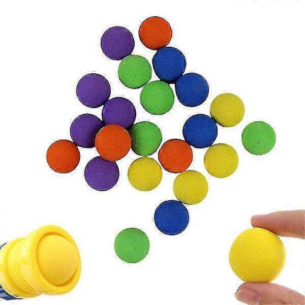 100 Pcs Refill Bullets for Airsoft Soft Foam Bullets Refill Pack Round Bullets Outdoor Sports Game Refills Blasters