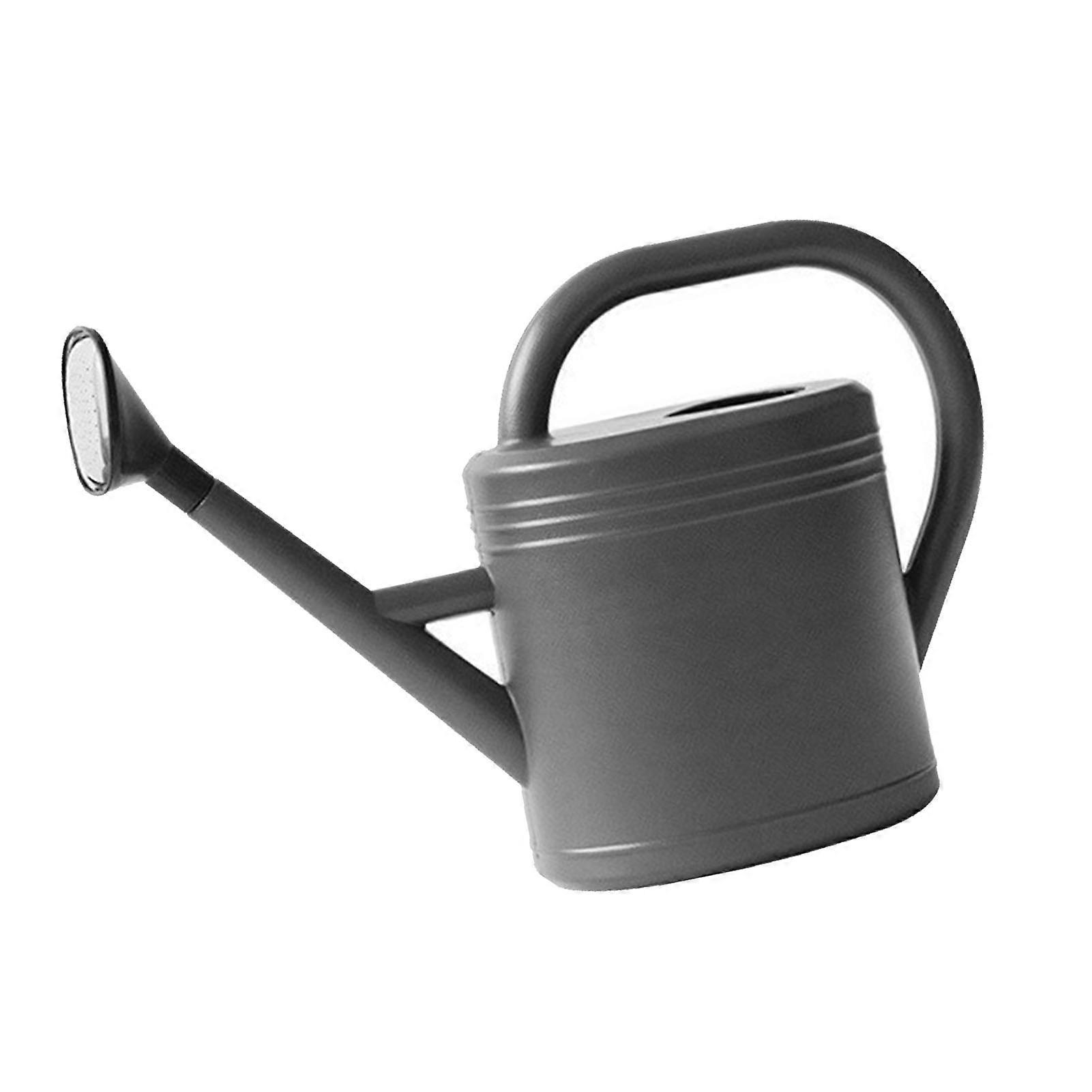 8L Gray Plastic Watering Can 25.5x37.5x53.5cm Large Capacity