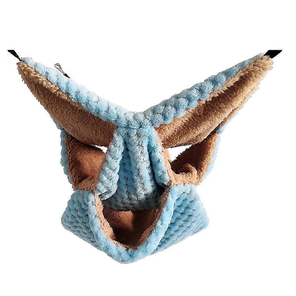 Small Animals' Plush Hang Hammocks - Triple Bunk Bed for Ferrets & Sugar Gliders, Warm Comfy Hideaway